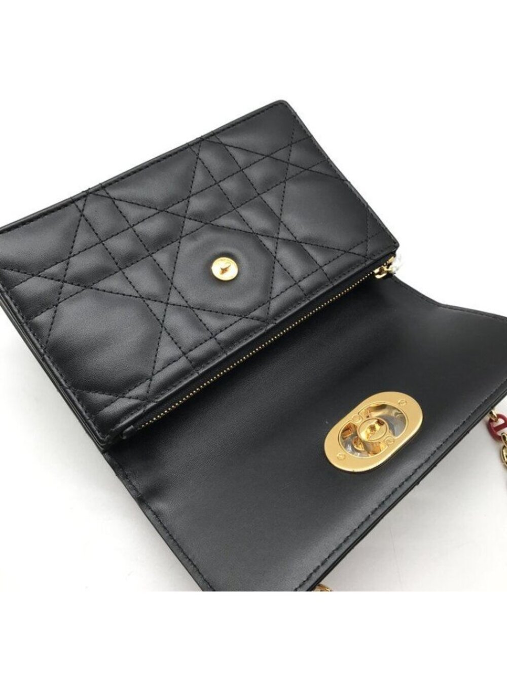 Dior Miss Caro Cannage Heart Motif Chain Shoulder - Picture 8 of 10